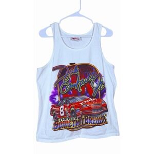 Vintage Dale Earnhardt Jr NASCAR Tank Top M Chase Authentics USA 2000s Racing